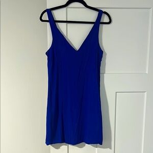 Lulus - Blue v-neck dress - Size Medium